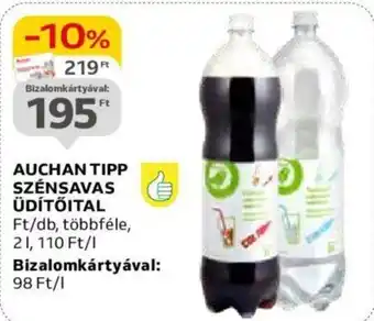 Auchan AUCHAN TIPP SZÉNSAVAS ÜDÍTŐITAL 2l ajánlat