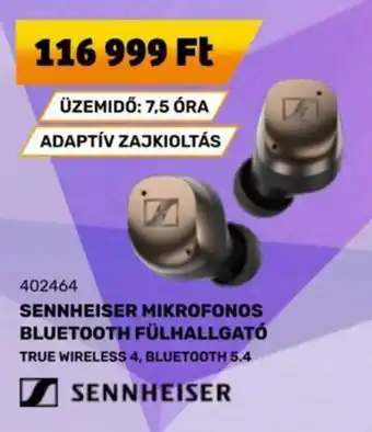 SENNHEISER MIKROFONOS BLUETOOTH FÜLHALLGATÓ
