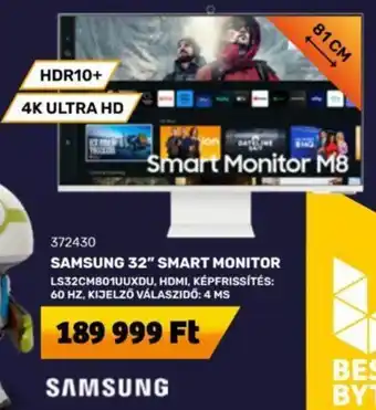 SAMSUNG 32" SMART MONITOR