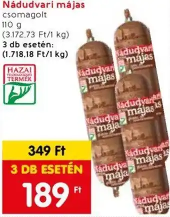 Spar Market Nádudvari májas 110g ajánlat