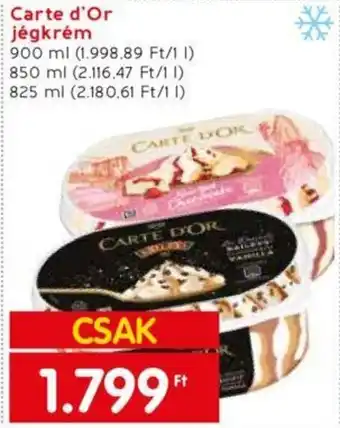 Spar Market Carte d'Or jégkrém 900ml ajánlat