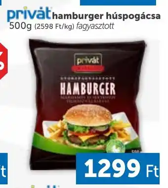 PRIVÁT privȧt hamburger húspogácsa 500g ajánlat