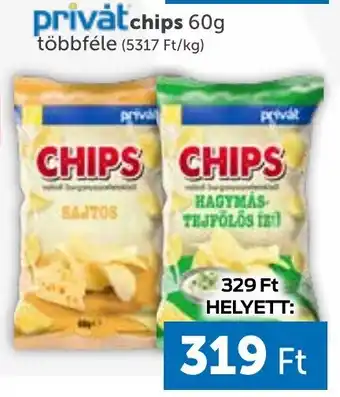 PRIVÁT privȧt chips 60g ajánlat