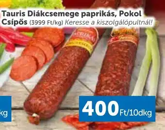 PRIVÁT Tauris Diákcsemege paprikás, Pokol Csípős 10dkg ajánlat