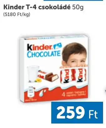 PRIVÁT Kinder T-4 csokoládé 50g ajánlat