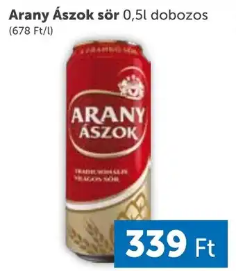 PRIVÁT Arany Ászok sör 0,5l ajánlat