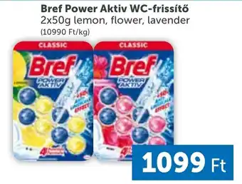 PRIVÁT Bref Power Aktiv WC-frissítő 2x50g lemon, flower, lavender ajánlat