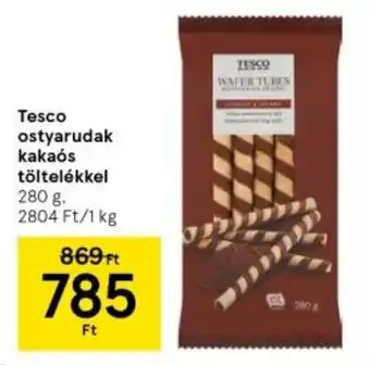 Tesco Tesco ostyarudak kakaós töltelékkel 280 g ajánlat