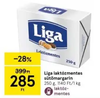 Tesco Liga laktózmentes sütőmargarin 250 g ajánlat