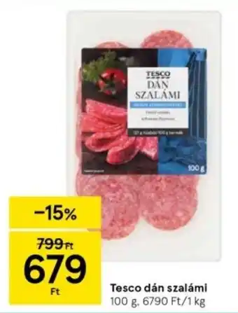 Tesco Tesco dán szalámi 100 g ajánlat
