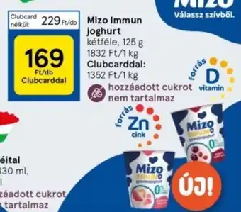 Tesco Mizo Immun joghurt 125g ajánlat