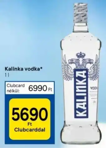 Tesco Kalinka vodka 1l ajánlat