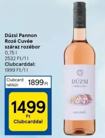 Tesco Dúzsi Pannon Rozé Cuvée száraz rozébor 0.75l ajánlat