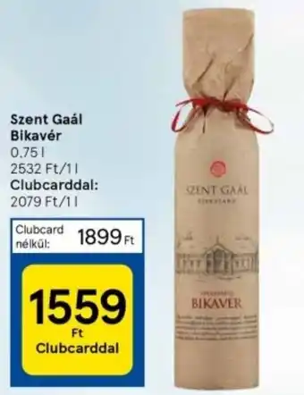 Tesco Szent Gaál Bikavér 0.75l ajánlat