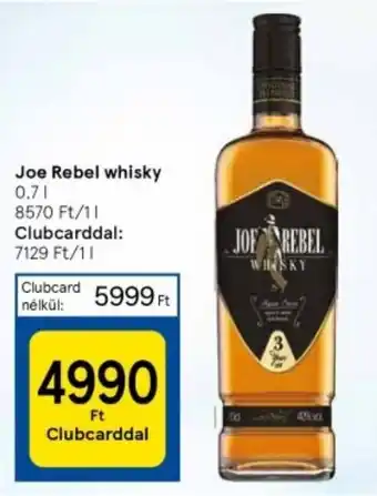 Tesco Joe Rebel whisky 0.7l ajánlat
