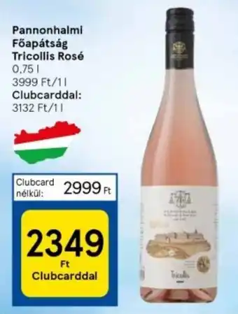 Tesco Pannonhalmi Főapátság Tricollis Rosé 0.75l ajánlat