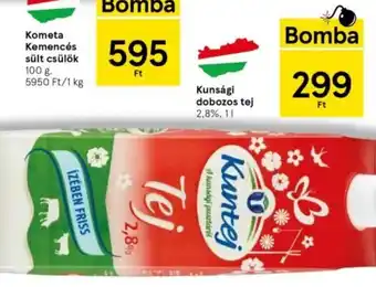 Tesco Kunsági dobozos tej 2.8%, 1l ajánlat