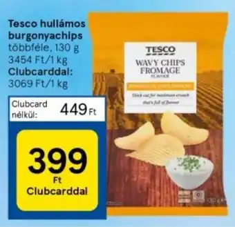 Tesco Tesco hullámos burgonyachips többféle, 130 g ajánlat