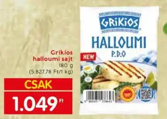 Spar Grikios halloumi sajt 180g ajánlat