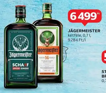 Auchan JÄGERMEISTER kétféle, 0,7l ajánlat
