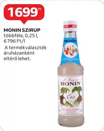 MONIN SZIRUP 0,25l