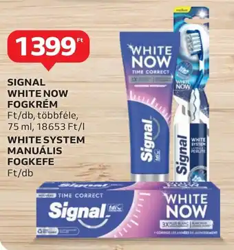 Auchan SIGNAL WHITE NOW FOGKRÉM 75ml ajánlat