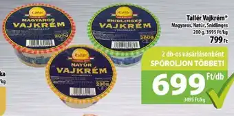 Coop Tallér Vajkrém 200g ajánlat