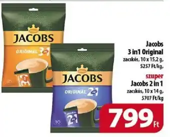 Coop Jacobs 3 in1 Original zacskós, 10 x 15,2 g ajánlat