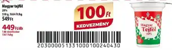 Coop Magyar tejföl 330g ajánlat