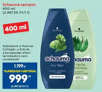 Spar Schauma sampon 400ml ajánlat