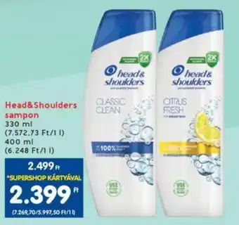 Interspar Head&Shoulders sampon 330ml ajánlat