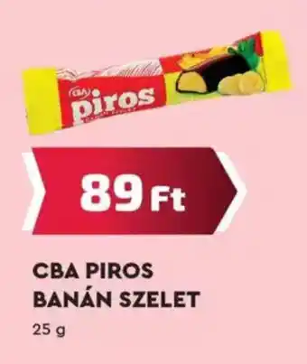 Príma CBA PIROS BANÁN SZELET 25g ajánlat