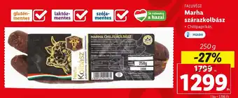 Lidl FALUVÉGI Marha szárazkolbász 250g ajánlat