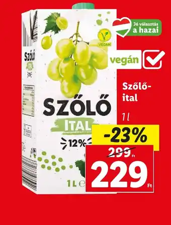 Lidl Szőlő- ital 1l ajánlat