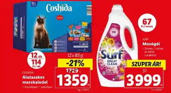 Lidl COSHIDA Alutasakos macskaledel 12x85g ajánlat