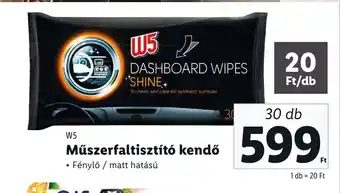 Lidl W5 Műszerfaltisztító kendő ajánlat