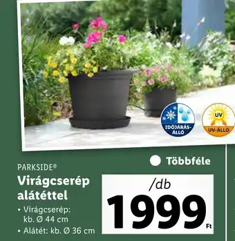 Lidl PARKSIDE® Virágcserép alátéttel 1db ajánlat