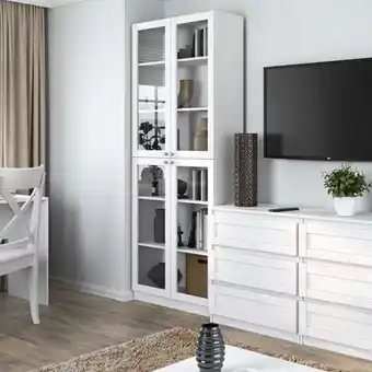 Drohmo PAFOS W80/4S polcos szekrény 200x80, 80.5x200x31 cm, fehér
