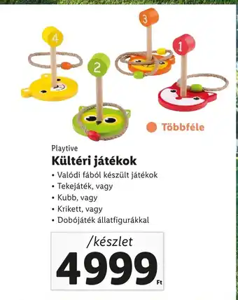 Lidl Playtive Kültéri játékok készlet ajánlat