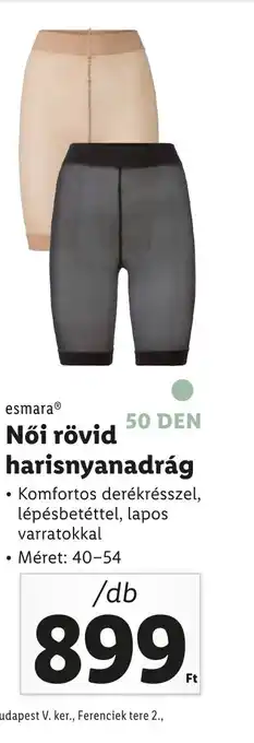 EsmaraⓇ Női rövid harisnyanadrág 1db