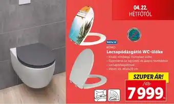 Lidl WENKO Lecsapódásgátló WC-ülőke 1db ajánlat