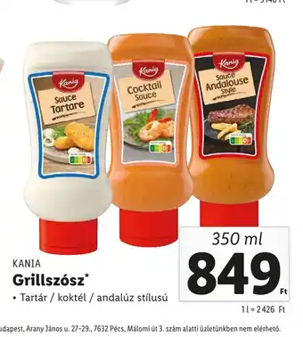 Lidl Kania Grillszósz* 350ml ajánlat