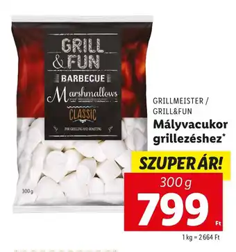 Lidl GRILLMEISTER/ GRILL&FUN Mályvacukor grillezéshez 300g ajánlat