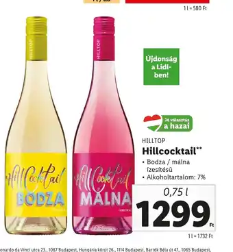 Lidl HILLTOP Hillcocktail 0,75l ajánlat