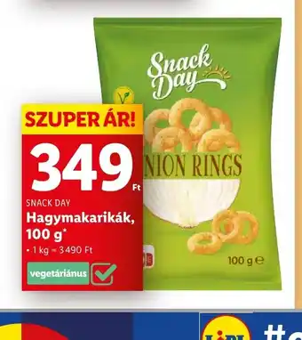 Lidl SNACK DAY Hagymakarikák 100 g ajánlat