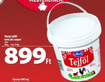 Coop Abaúj tejföl mini abc szuper 800g ajánlat