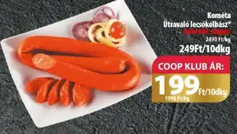 Coop Kométa Útravaló lecsókolbász 10dkg ajánlat