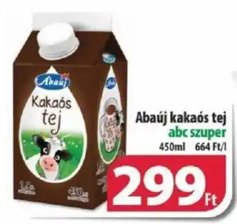 Coop Abaúj kakaós tej abc szuper 450ml ajánlat