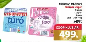 Coop Nádudvari tehéntúró 250g ajánlat