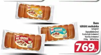 Coop Buns töltött molnárka 250g ajánlat